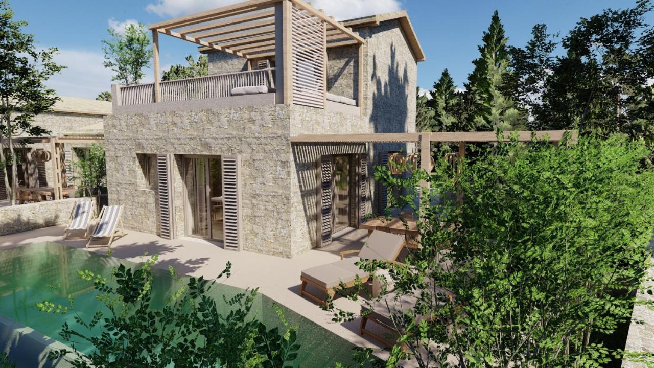 Papadria Villas - Modern Luxury Villas Near Kathisma Beach Tsoukaládhes Exterior foto